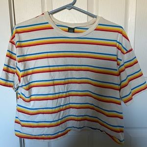 Rainbow Cropped Tee